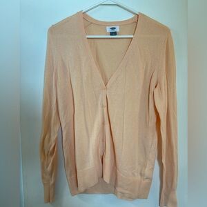 Old Navy V-Neck Cardigan • Size M • Melon